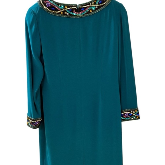 Niteline Della Roufogali Petite Size 10 Emerald Green Cocktail Evening Dress - Picture 5 of 7